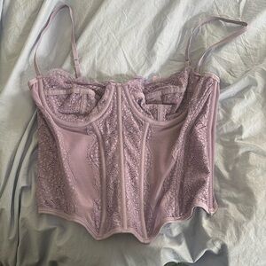 out from under modern love corset top purple
